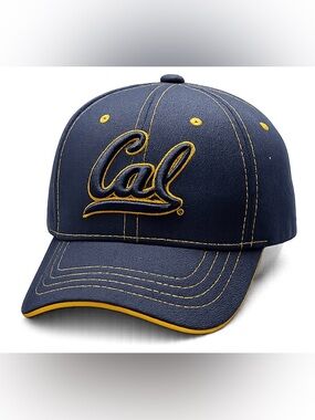 Cal U Bears NCAA Script Navy & Gold Baseball Cap